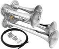 VIXEN HORNS VXH4114 FOUR TRUMPET TRAIN AIR HORN CHROME PLATED image 0