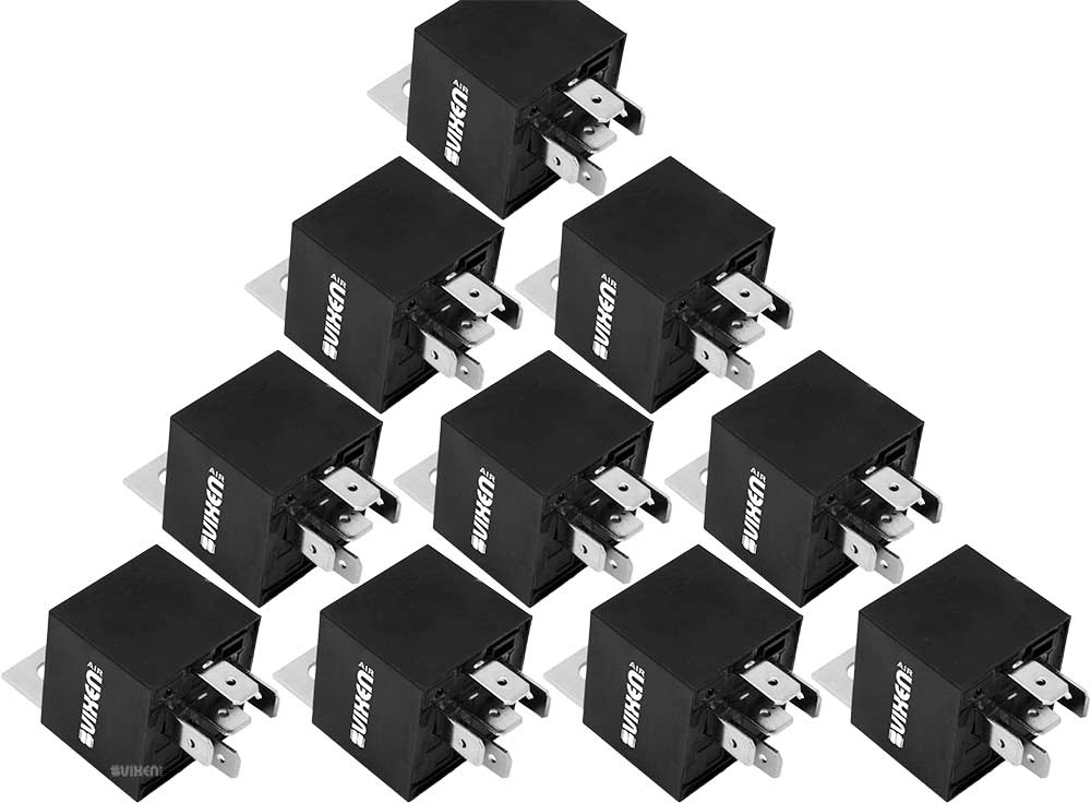 VIXEN AIR VXA7555-10 5-PIN UNIVERSAL RELAY 12V/40A (10 PACK) image 0
