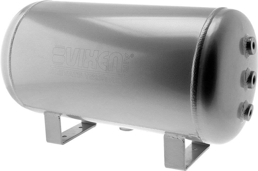VIXEN AIR VXO4852A 6 GALLON ALUMINUM AIR TANK SILVER WITH 200 PSI AIR COMPRESSOR ONBOARD AIR SYSTEM image 4