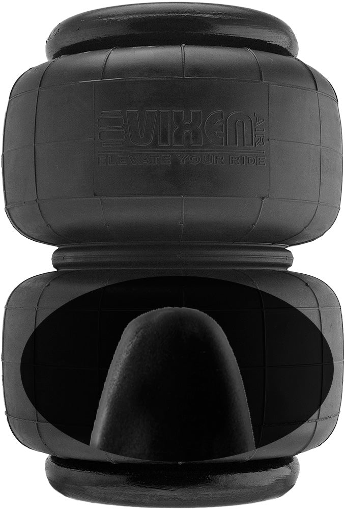 VIXEN AIR VXD2514SS/BB 1/2" NPT SINGLE AIR PORT SUSPENSION AIR SPRING/AIR BAGS WITH INTERNAL BUMP STOP, UNIVERSAL BRACKETS, FITTINGS, SCHRADER VALVES AND 20FT HOSE image 2