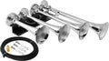 VIXEN HORNS VXH4124XLC FOUR TRUMPET TRAIN AIR HORN XLONG CHROME PLATED image 0