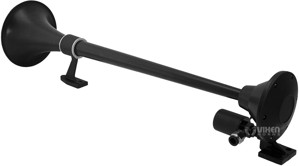 VIXEN HORNS VXO4830AB/1164B SINGLE TRUMPET TRAIN AIR HORN BLACK WITH 3 GALLON ALUMINUM TANK AND 200 PSI COMPRESSOR image 2