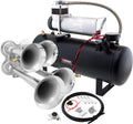 VIXEN HORNS VXO8580/4114C QUAD TRUMPET TRAIN AIR HORN CHROME PLATED WITH 2.5 GALLON TANK AND 200 PSI COMPRESSOR image 0