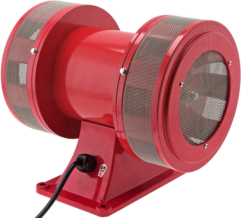 VIXEN HORNS VXS-1488AR INDUSTRIAL ELECTRIC MOTOR SIREN 110V RED image 1