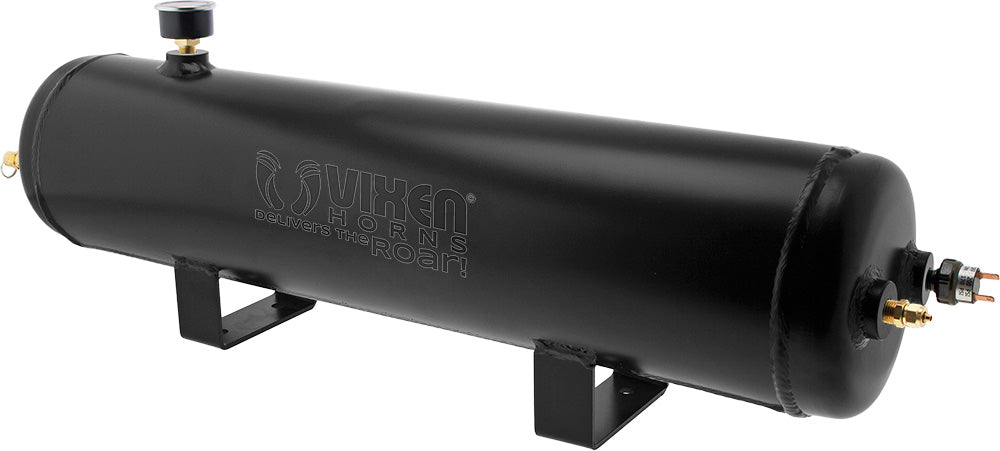 VIXEN HORNS VXO4830AB/1264B SINGLE TRUMPET TRAIN AIR HORN BLACK WITH 3 GALLON ALUMINUM TANK AND 200 PSI COMPRESSOR image 7