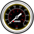VIXEN AIR VXA7212LB 2" SINGLE NEEDLE AIR PRESSURE GAUGE BLACK image 0