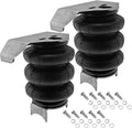 VIXEN AIR VXD2600TDP/BB 1/2" NPT SINGLE AIR PORT TRIPLE BELLOW SUSPENSION AIR SPRING/AIR BAG WITH UNIVERSAL BRACKETS DUAL PACK image 0