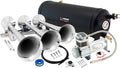 VIXEN HORNS VXO8115/3118 TRIPLE TRUMPET TRAIN AIR HORN CHROME PLATED WITH 1.5 GALLON TANK AND 150 PSI COMPRESSOR image 0