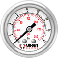 VIXEN HORNS VXA7240C 240 PSI AIR PRESSURE GAUGE CHROME image 0
