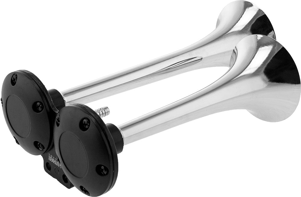 VIXEN HORNS VXH2311C/P DUAL TRUMPET TRAIN AIR HORN KIT WITH COVERS CHROME COLOR image 2
