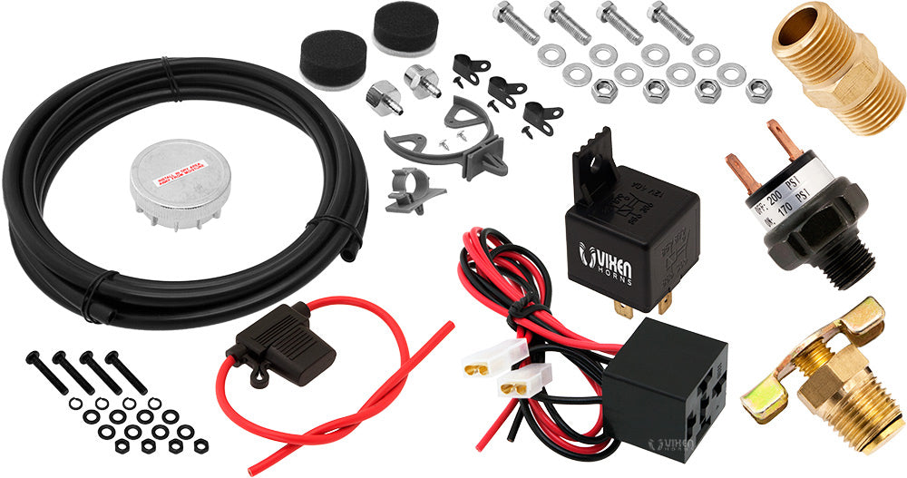 VIXEN AIR VXO4863CF 6 GALLON STEEL AIR TANK WITH 200 PSI AIR COMPRESSOR ONBOARD AIR SYSTEM image 8