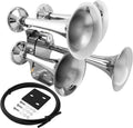 VIXEN HORNS VXH4318 FOUR TRUMPET TRAIN AIR HORN CHROME PLATED image 0
