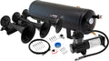 VIXEN HORNS VXO8330B/3418B TRIPLE TRUMPET TRAIN AIR HORN BLACK WITH 3 GALLON TANK AND 200 PSI COMPRESSOR image 0