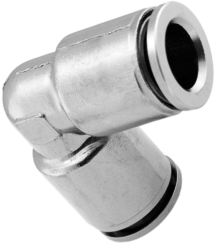 VIXEN AIR VXA8138-2 PUSH TO CONNECT (PTC) UNION ELBOW PNEUMATIC FITTING FOR 3/8" OD HOSE (2 PACK) image 1