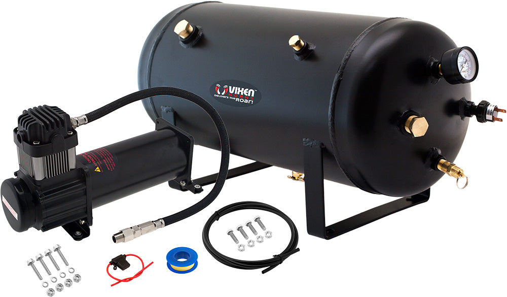 VIXEN HORNS VXO8350B 5 GALLON AIR TANK WITH 200 PSI AIR COMPRESSOR ONBOARD AIR SYSTEM image 0