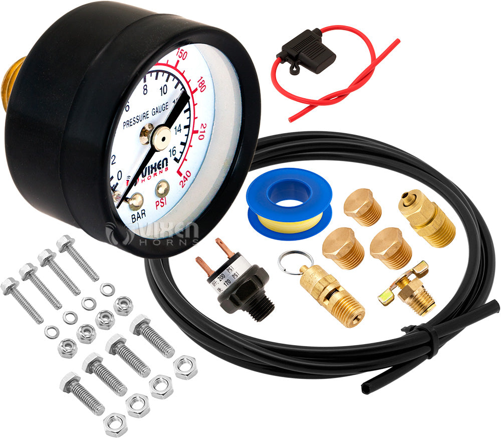 VIXEN HORNS VXO8350 5 GALLON AIR TANK WITH 200 PSI AIR COMPRESSOR ONBOARD AIR SYSTEM image 9