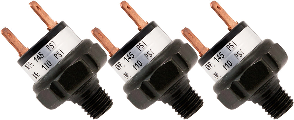 VIXEN HORNS VXA6145-3 110-145 PSI PRESSURE SWITCH (3 PACK) image 0