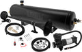 VIXEN HORNS VXO4830AB/1164B SINGLE TRUMPET TRAIN AIR HORN BLACK WITH 3 GALLON ALUMINUM TANK AND 200 PSI COMPRESSOR image 0