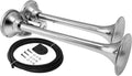 VIXEN HORNS VXH2140SS DUAL TRUMPET STAINLESS STEEL TRAIN AIR HORN CHROME COLOR image 0