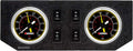 VIXEN AIR VXF2GP4RKB 2″ DUAL NEEDLE AIR PRESSURE GAUGES METAL DASH PANEL WITH FOUR SWITCHES BLACK image 0