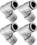 VIXEN AIR VXA2323-4 3/8" NPT MALE TO PUSH TO CONNECT (PTC) FOR 3/8" OD HOSE SWIVEL ELBOW (4 PACK) image 0