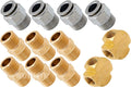 VIXEN AIR VXK3830 SET OF FITTINGS FOR FOUR 3/8" NPT AIR VALVES USING 3/8" OD AIR LINES image 0