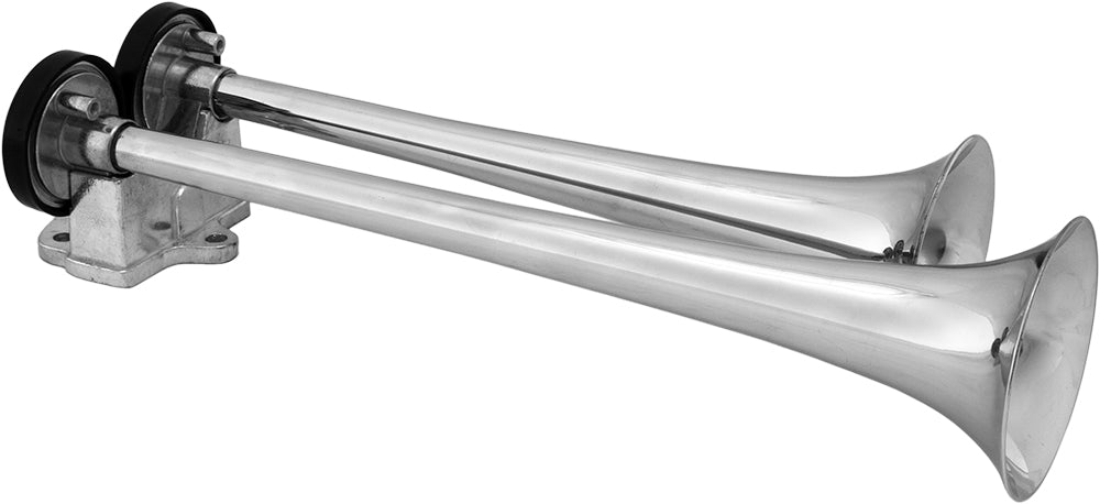 VIXEN HORNS VXH2112C DUAL TRUMPET TRAIN AIR HORN KIT CHROME COLOR image 1