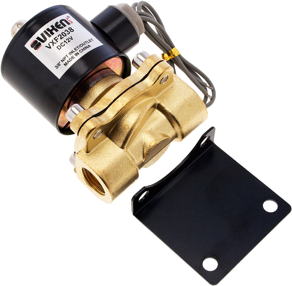 VIXEN AIR VXF2038-2 12V 3/8" NPT HIGH FLOW ELECTRIC AIR VALVE (2-PACK) image 1