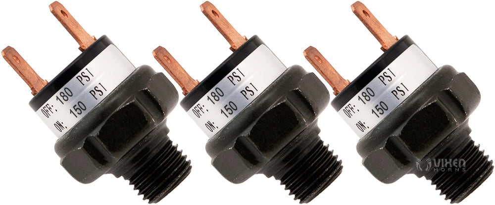VIXEN HORNS VXA7180-3 150-180 PSI PRESSURE SWITCH (3 PACK) image 0