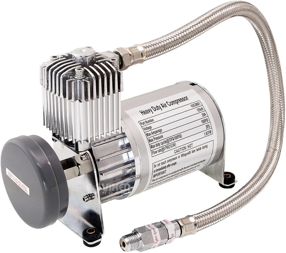 VIXEN HORNS VXO8805 0.5 GALLON AIR TANK WITH 150 PSI AIR COMPRESSOR ONBOARD AIR SYSTEM image 4