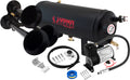VIXEN HORNS VXO8715B/3114B TRIPLE TRUMPET TRAIN AIR HORN BLACK WITH 1.5 GALLON TANK AND 150 PSI COMPRESSOR image 0