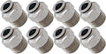 VIXEN AIR VXA7123-8 1/2″ NPT MALE TO PUSH TO CONNECT (PTC) FOR 3/8″ OD HOSE STRAIGHT PNEUMATIC FITTING (8 PACK) image 0