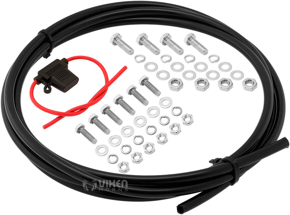 VIXEN HORNS VXO8580/3418B TRIPLE TRUMPET TRAIN AIR HORN BLACK WITH 2.5 GALLON TANK AND 200 PSI COMPRESSOR image 9