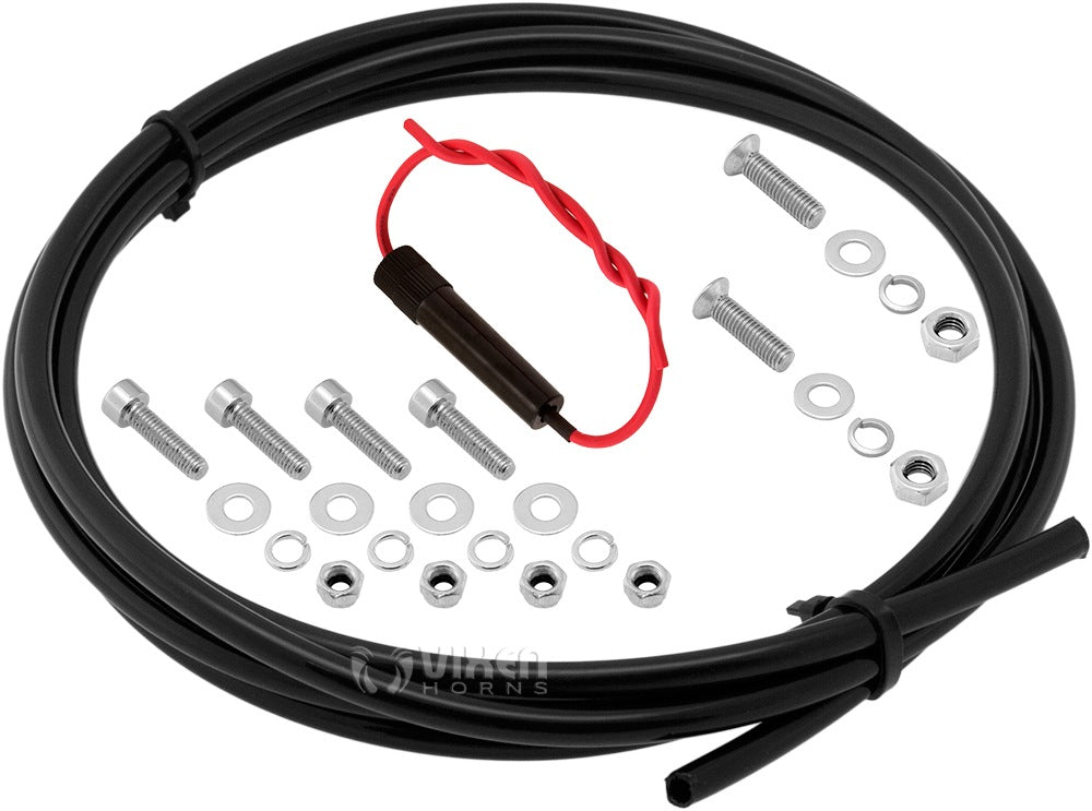 VIXEN HORNS VXO8210/3118 TRIPLE TRUMPET TRAIN AIR HORN CHROME PLATED WITH 1 GALLON TANK AND 150 PSI COMPRESSOR image 9