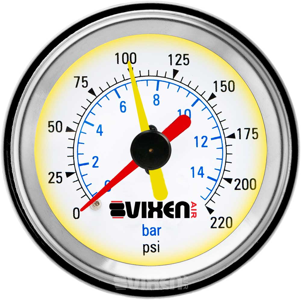 VIXEN AIR VXF1G2012W 1/2" NPT ELECTRIC AIR VALVE (SOLENOID) 210PSI 12V (4-PACK) WITH 1 DUAL NEEDLE GAUGE/2 SWITCH DASH PANEL KIT WHITE image 4