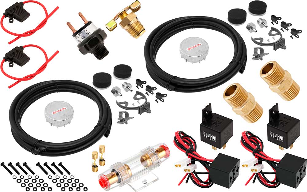 VIXEN AIR VXO4850DCF 5 GALLON ALUMINUM AIR TANK WITH DUAL 200 PSI AIR COMPRESSOR ONBOARD AIR SYSTEM image 9