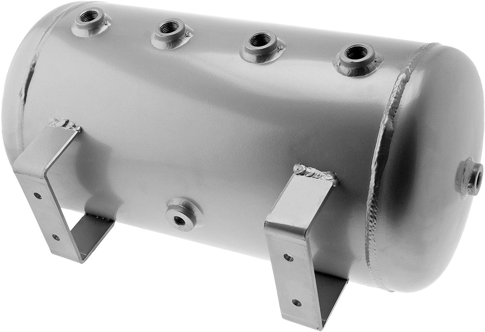 VIXEN AIR VXO8852DA 6 GALLON ALUMINUM AIR TANK SILVER WITH DUAL CYLINDER 300 PSI AIR COMPRESSOR ONBOARD AIR SYSTEM image 6