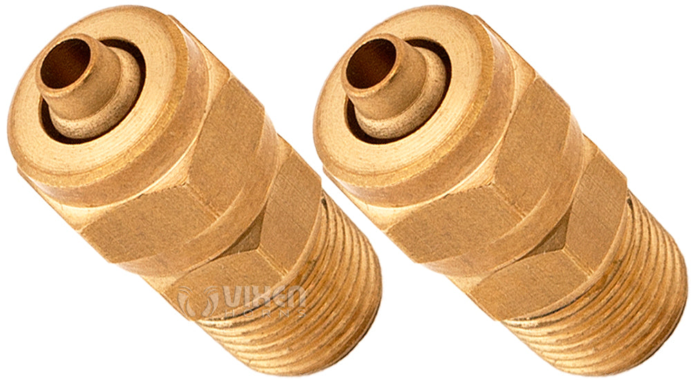 VIXEN HORNS VXA7018-2 1/8" NPT MALE COMPRESSION FITTING FOR 1/4" OD HOSE (2 PACK) image 0