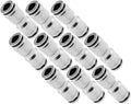 VIXEN AIR VXA8214-10 PUSH TO CONNECT (PTC) UNION STRAIGHT PNEUMATIC FITTING FOR 1/4" OD HOSES (10 PACK) image 0