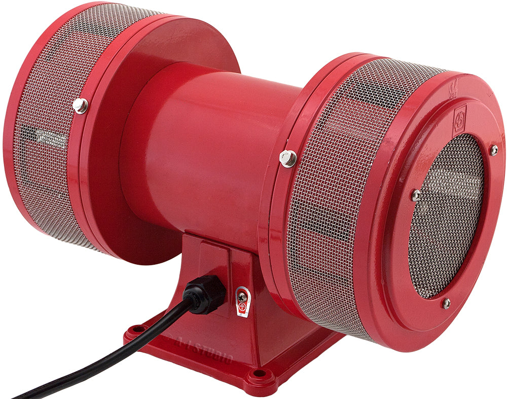 VIXEN HORNS VXS-1450AR INDUSTRIAL ELECTRIC MOTOR SIREN 110V RED image 1