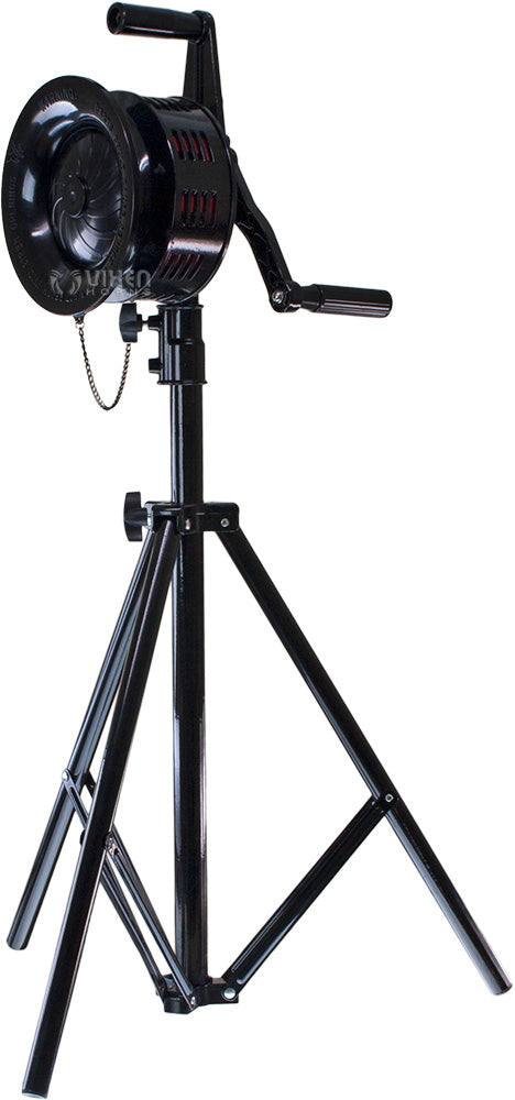 VIXEN HORNS VXS-2000MTP TRIPOD MOUNT HEAVY DUTY HAND CRANK ALARM SIREN BLACK image 1