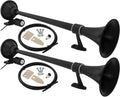 VIXEN HORNS VXH1164BX2 SEMI TRUCK SINGLE AIR HORN BLACK (DUAL PACK) image 0