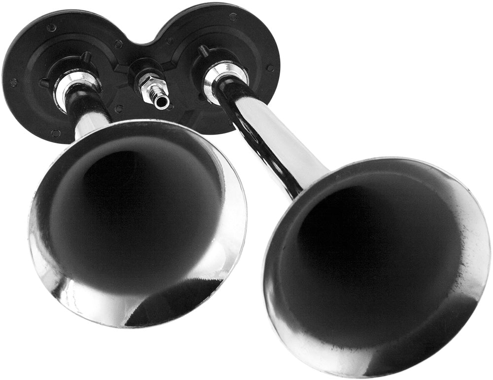 VIXEN HORNS VXH2311DC DUAL TRUMPET TRAIN AIR HORN KIT CHROME COLOR image 3