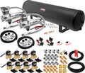VIXEN AIR VXX3804H/4852DC AIR SUSPENSION KIT FOR TRUCK/CAR BAG/AIR RIDE/SPRING. ON BOARD SYSTEM, DUAL 200PSI COMPRESSOR, 5 GALLON TANK image 0