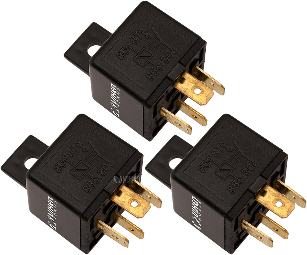 VIXEN HORNS VXA7444-3 4-PIN UNIVERSAL RELAY 12V/30A (3 PACK) image 0