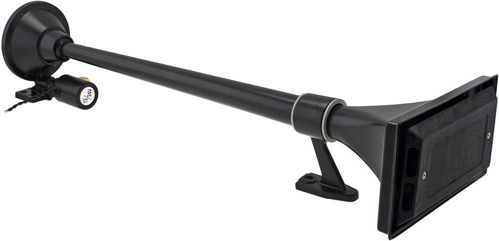 VIXEN HORNS VXO4830AB/1264B SINGLE TRUMPET TRAIN AIR HORN BLACK WITH 3 GALLON ALUMINUM TANK AND 200 PSI COMPRESSOR image 1