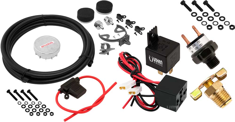 VIXEN AIR VXO4840C 4 GALLON STEEL PANCAKE AIR TANK WITH 200 PSI AIR COMPRESSOR ONBOARD AIR SYSTEM image 7