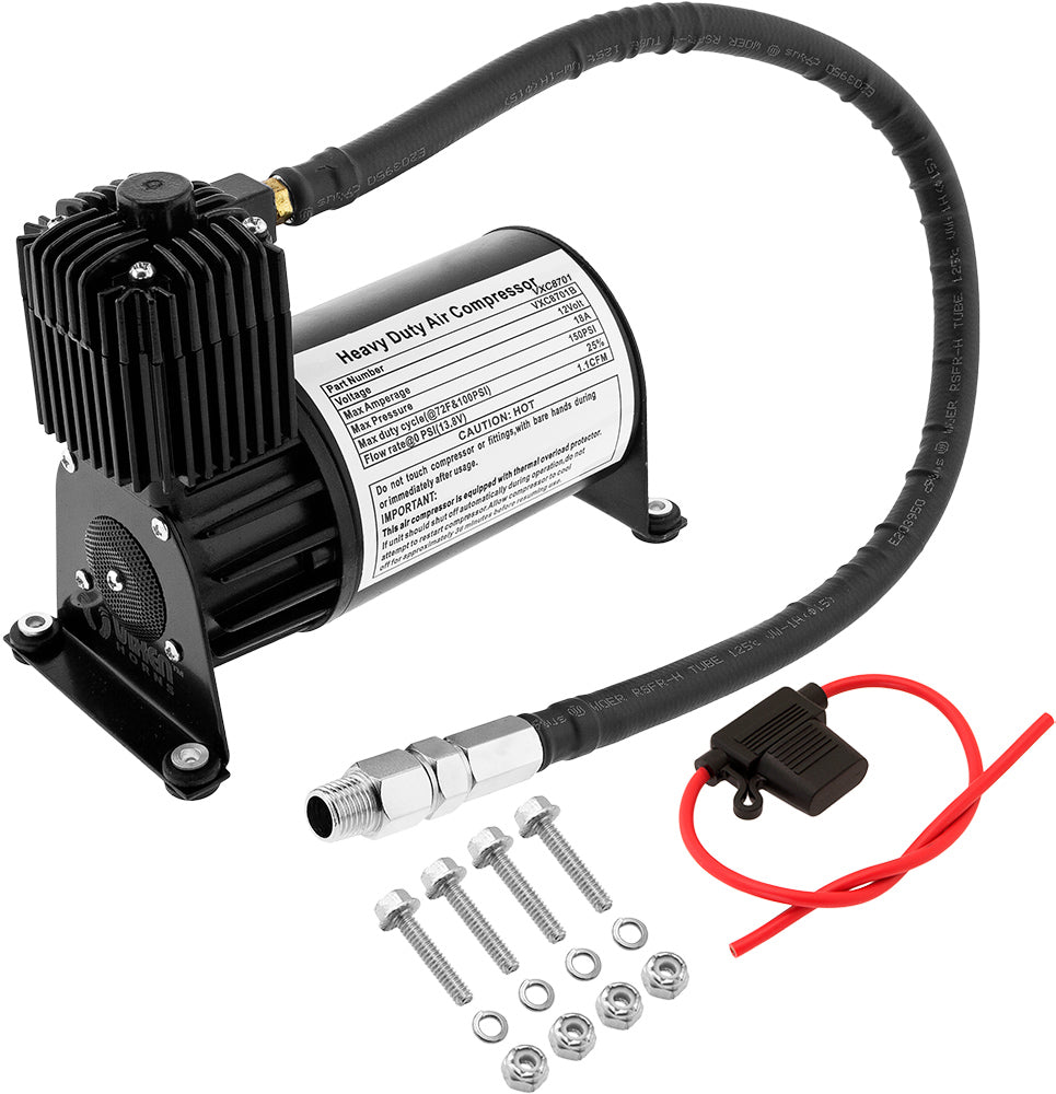 VIXEN HORNS VXC8701B 150 PSI AIR COMPRESSOR BLACK image 0