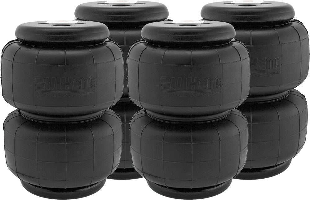 VIXEN AIR VXD2500QP 1/2" NPT SINGLE AIR PORT SUSPENSION AIR SPRING/AIR BAG (QUAD PACK) image 0