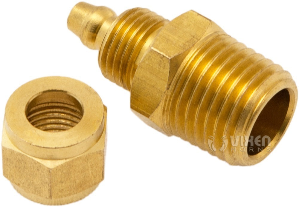 VIXEN HORNS VXK8101 3/8" OD NYLON/PLASTIC HOSE (25 FT) WITH 1/4" NPT AND 1/8" NPT BRASS COMPRESSION FITTING image 5